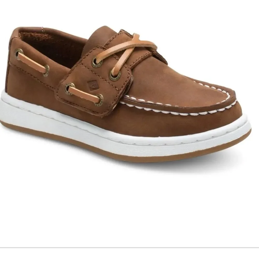 Sperry Kids Cup II Boat Shoe Boy's 11.5 M Brown NWT in box